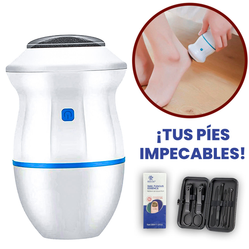 Combo Gel Reparador de Uñas + Eliminador de Callos Eléctrico + Kit Arreglo de Uñas